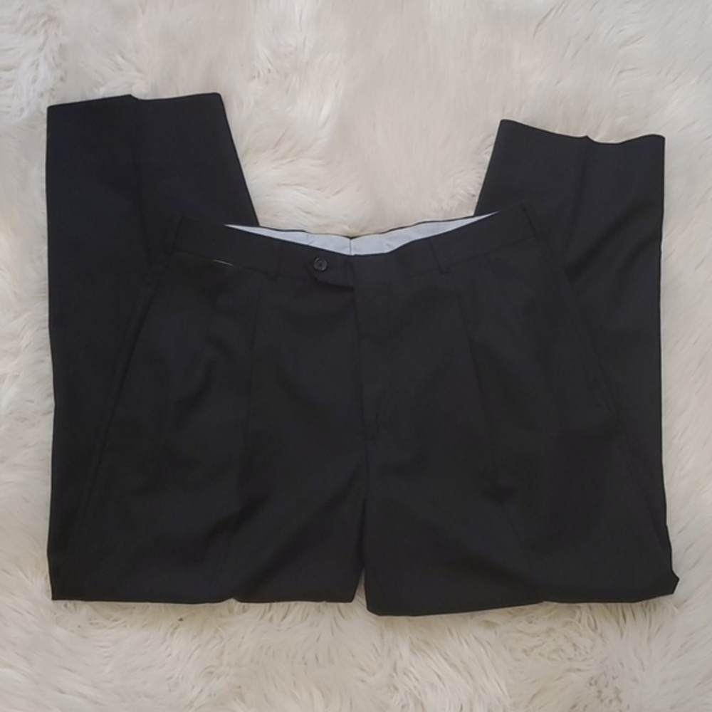 Brooks‎ Brothers Saxxon Madison Wool Pants 35x29